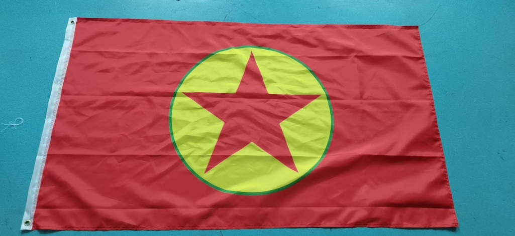 Buy PKK Flag 150x90cm | Ala Partîya Karkerên Kurdistanê | Kurdistan Workers' Party Flag